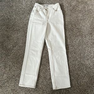 Abercrombie and Fitch cream jeans